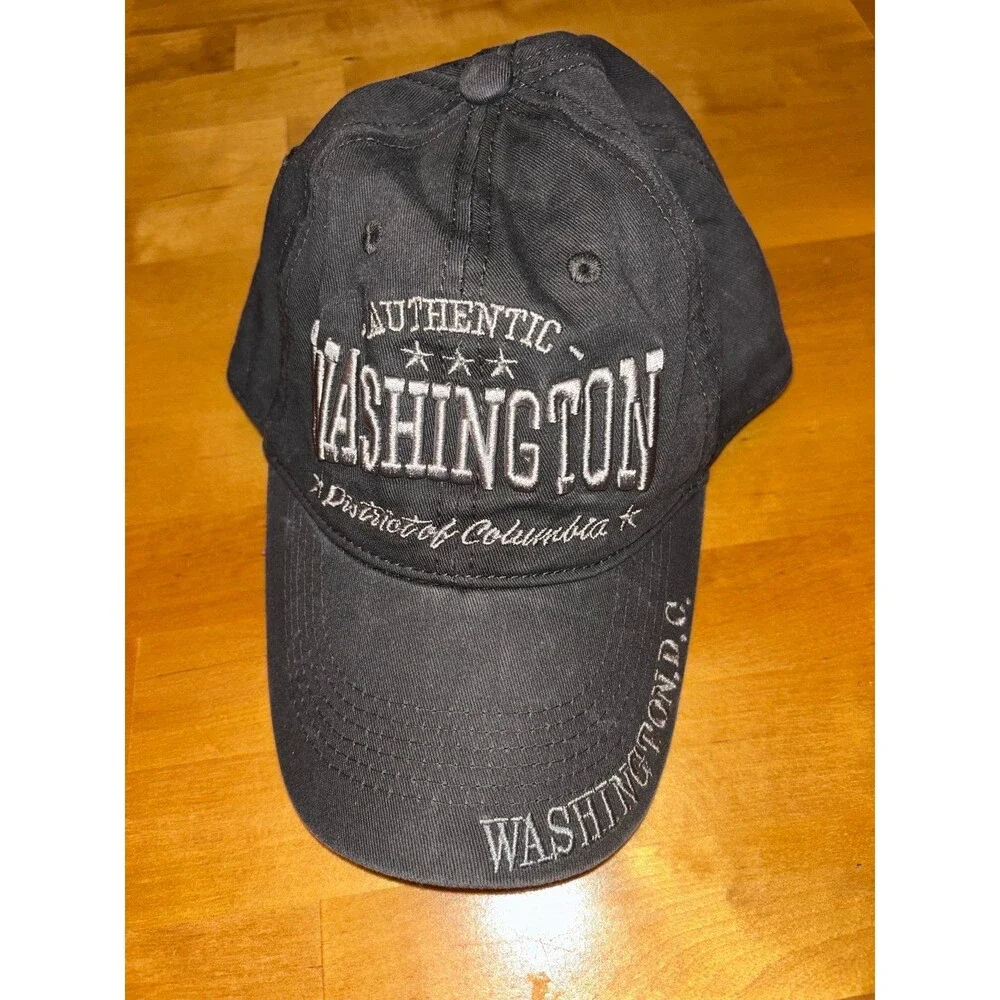 Washington D.C. Baseball Cap Hat Dark Gray